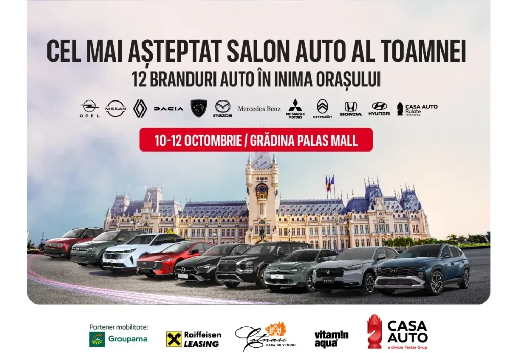 Casa Auto Iași organizează cel mai așteptat eveniment auto al toamnei – Salonul Auto Palas Mall
