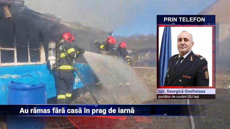 Au rămas fără casă în prag de iarnă