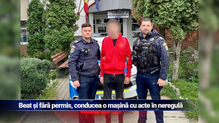 Beat și fără permis, conducea o mașină cu acte în neregulă