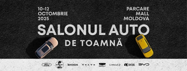 Salonul Auto MAG Automobile aduce peste 60 de modele în parcarea Mall Moldova, între 10–12 octombrie 2025