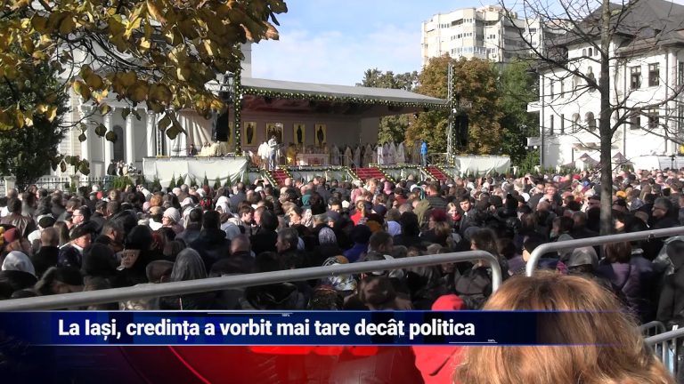 La Iași, credința a vorbit mai tare decât politica