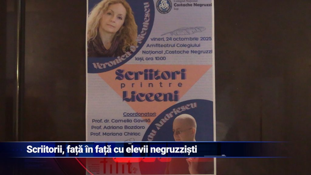 Scriitorii, față în față cu elevii negruzziști