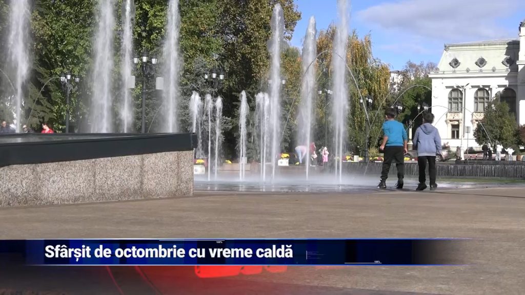 Sfârșit de octombrie cu vreme caldă