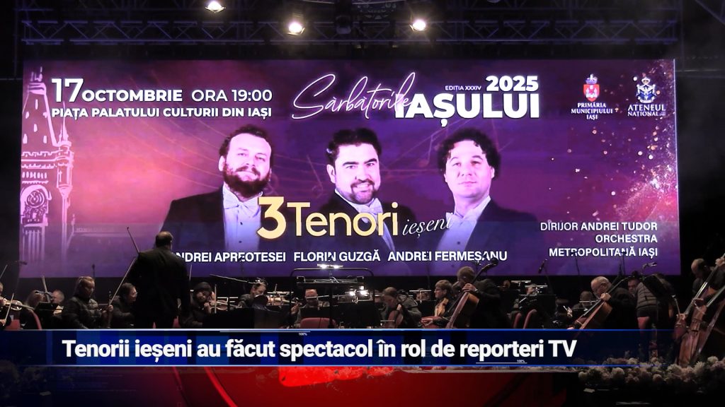 Tenorii ieșeni au făcut spectacol în rol de reporteri TV