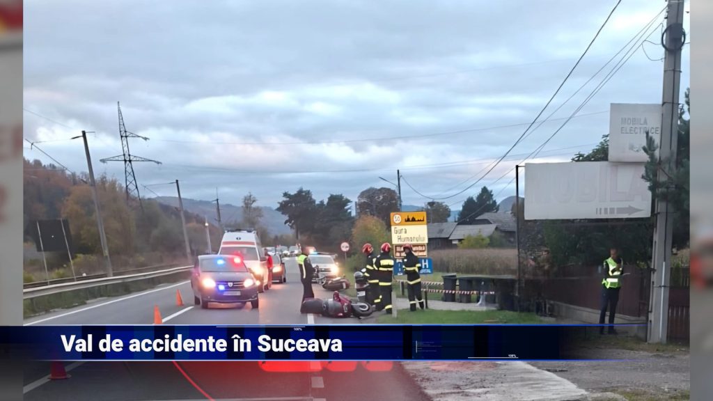 Val de accidente în Suceava