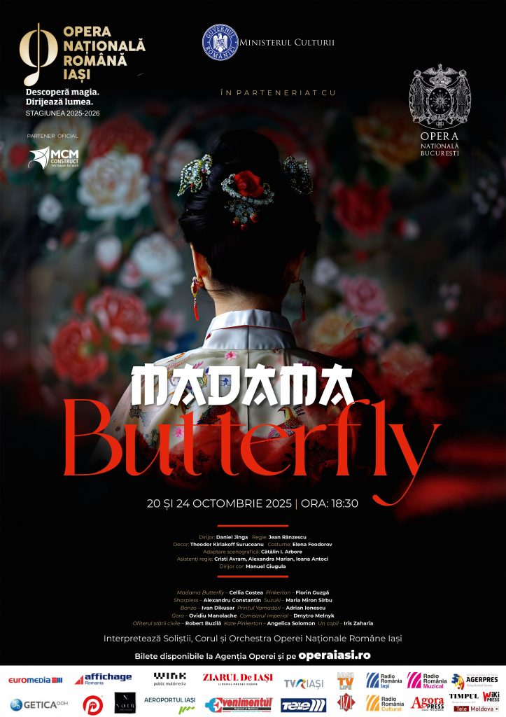 „Madama Butterfly” revine la Opera Iași. Trei spectacole în cinci zile