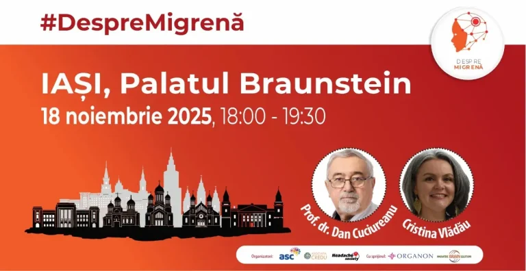 Despre migrenă și sănătatea creierului, eveniment organizat de Asociația pentru Sănătatea Creierului