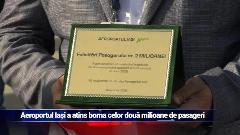 Aeroportul Iași a atins borna celor două milioane de pasageri
