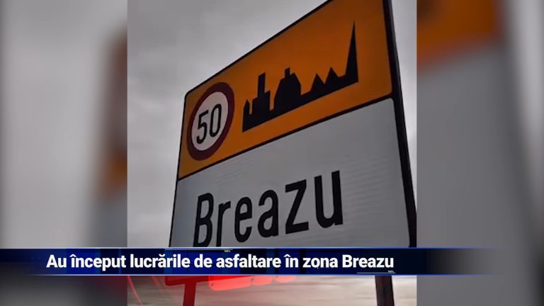 Au început lucrările de asfaltare în zona Breazu