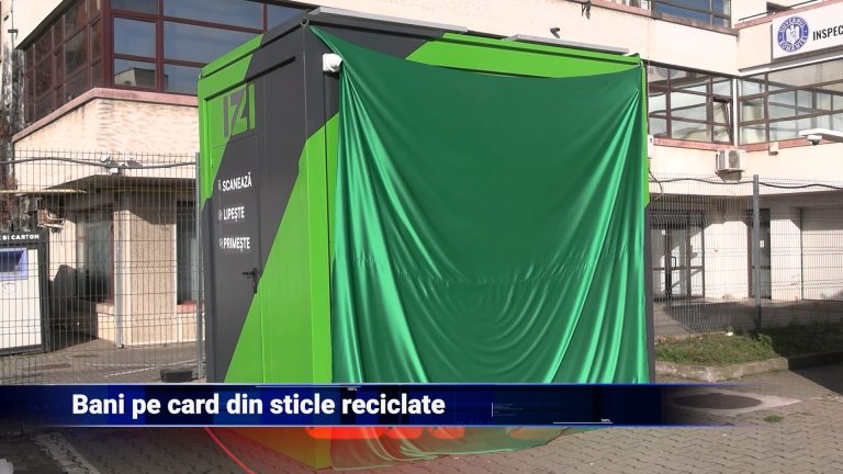 Bani pe card din sticle reciclate