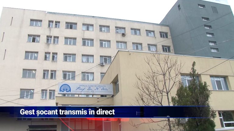 Gest șocant transmis în direct