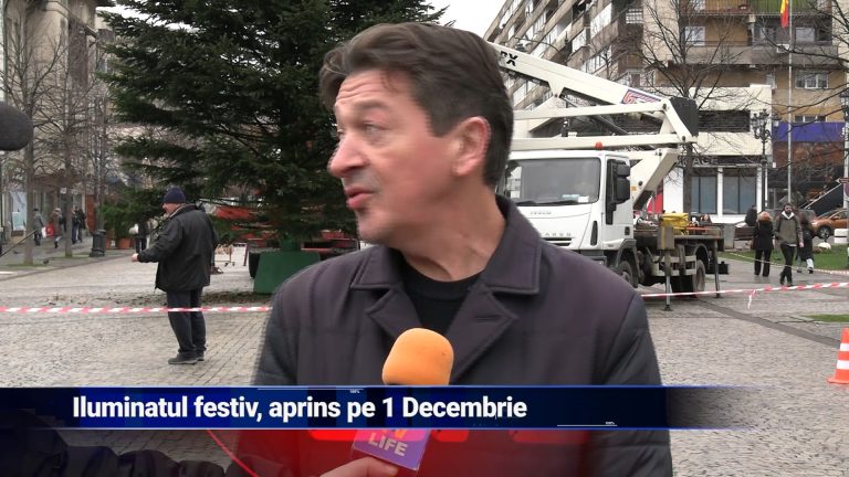 Iluminatul festiv, aprins pe 1 Decembrie