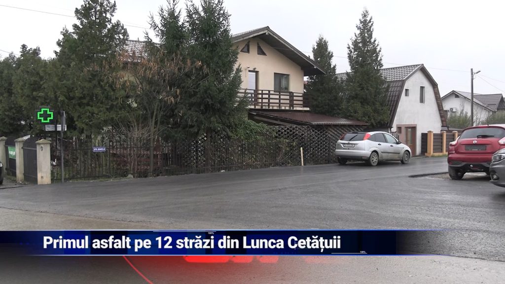 Primul asfalt pe 12 străzi din Lunca Cetățuii