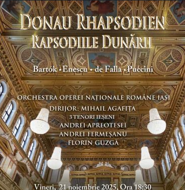 Gală specială la Opera Iași. Spectatorii pot vedea un concert care va avea loc și la Viena