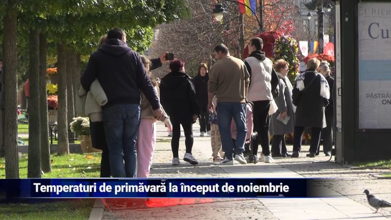 Temperaturi de primăvară la început de noiembrie