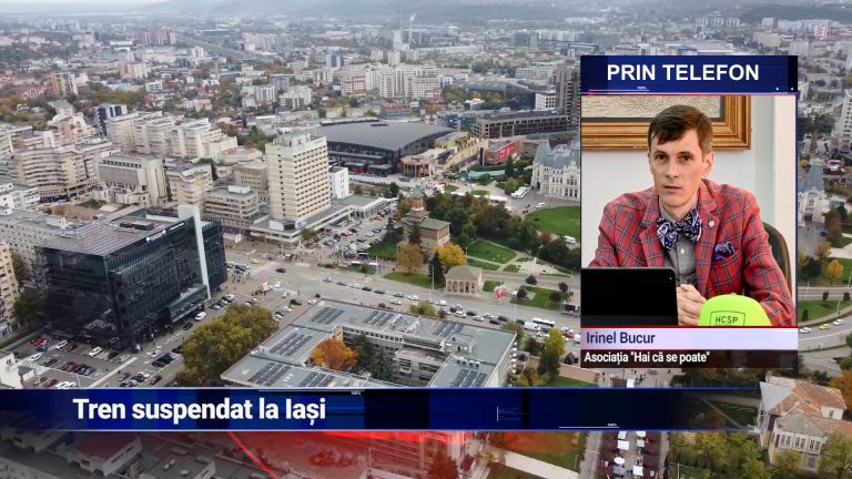 Tren suspendat la Iași