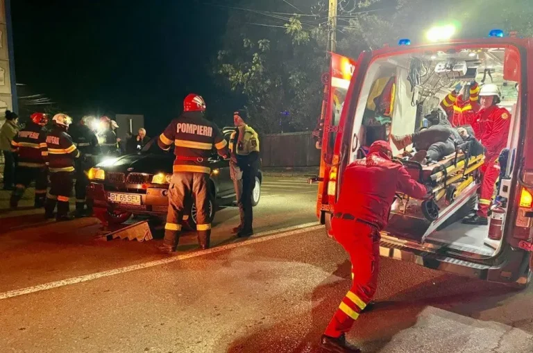 Accident în Botoșani: Femeie lovită de mașină pe trecerea de pietoni și blocată sub caroserie