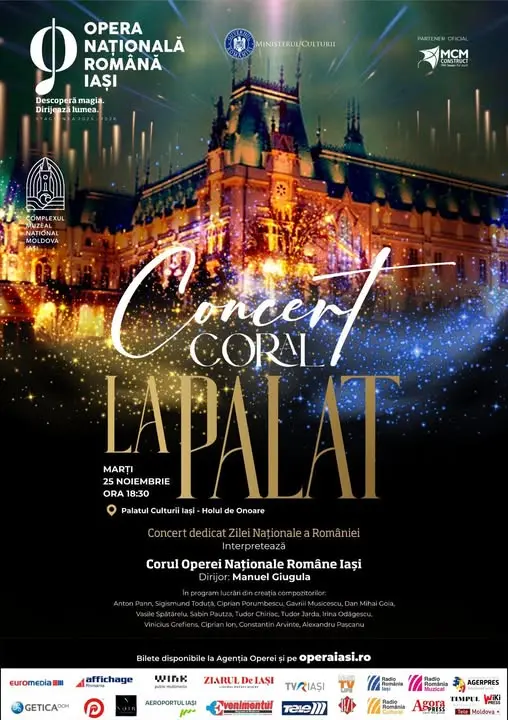 Concert coral dedicat Zilei Naționale a României, în Holul de Onoare al Palatului Culturii