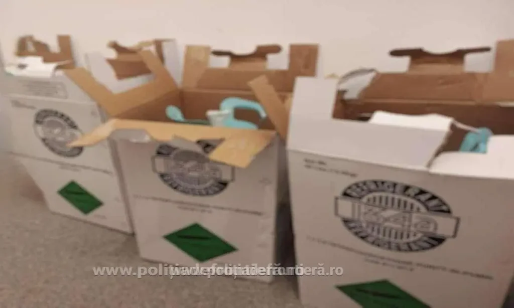 Freon ilegal descoperit în microbuz. Șoferul, oprit la vamă