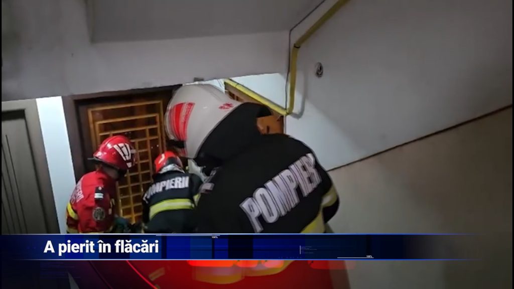 A pierit în flăcări