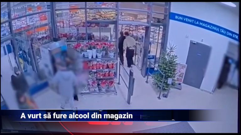 A vrut să fure alcool din magazin