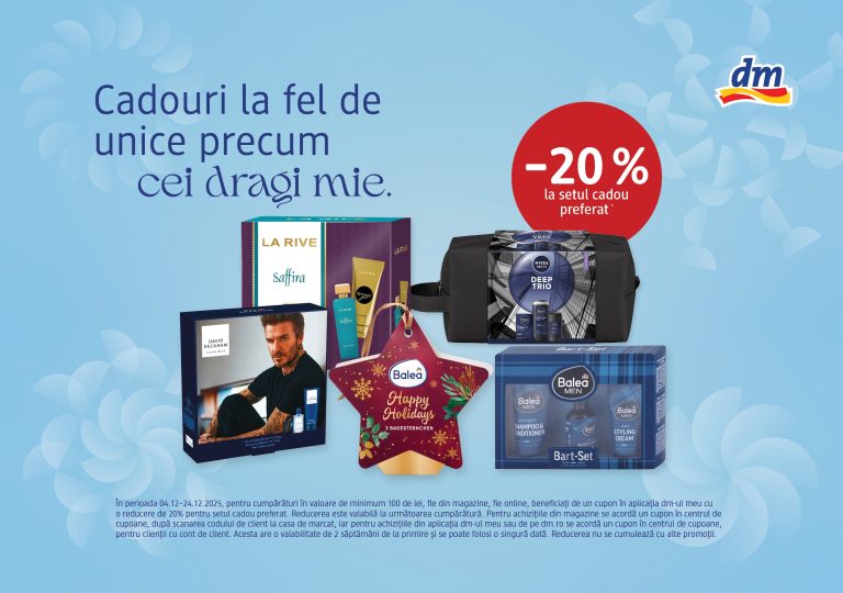 Cumpărăturile de Crăciun la dm: cadouri inspirate și surprize care aduc bucurie ieșenilor