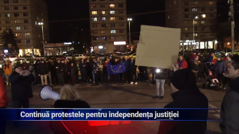 Continuă protestele pentru independența justiției