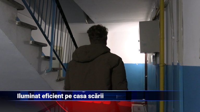 Iluminat eficient pe casa scării