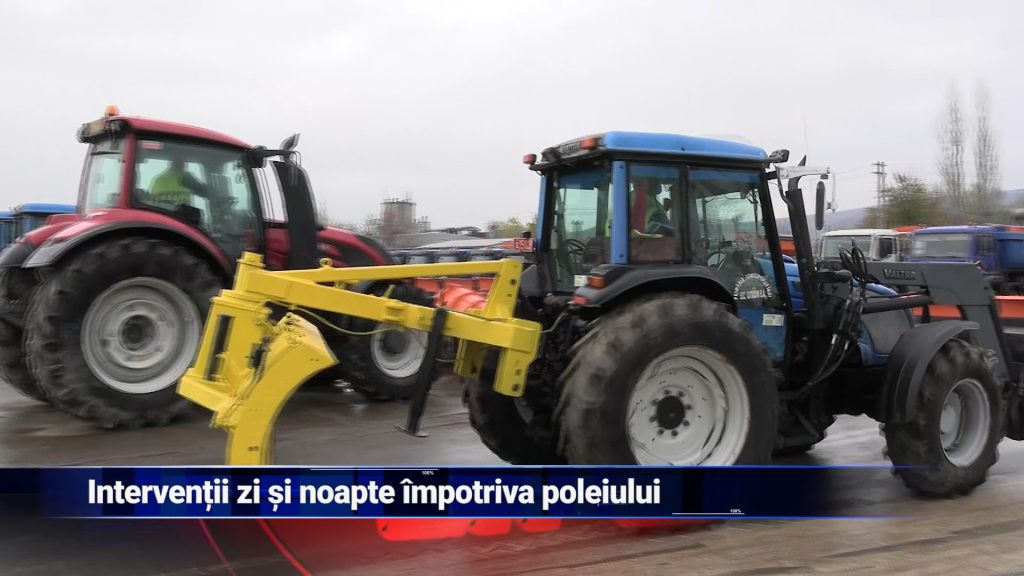 Intervenții zi și noapte împotriva poleiului