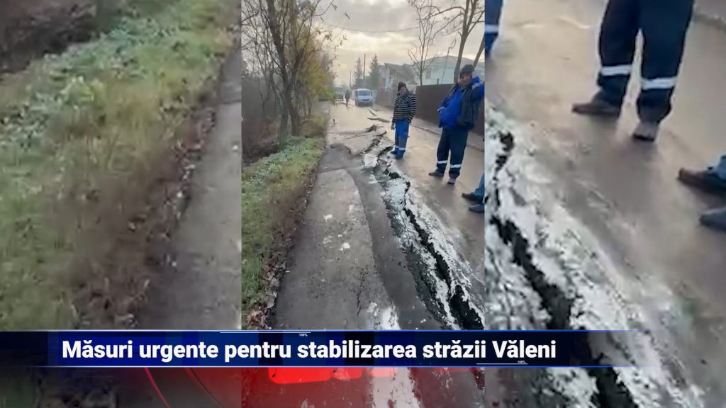 Măsuri urgente pentru stabilizarea străzii Văleni