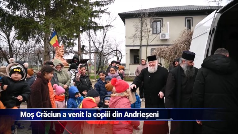 Moș Crăciun a venit la copiii din Andrieșeni