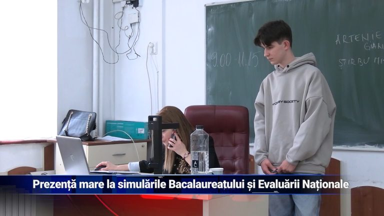 Prezență mare la simulările Bacalaureatului și Evaluării Naționale
