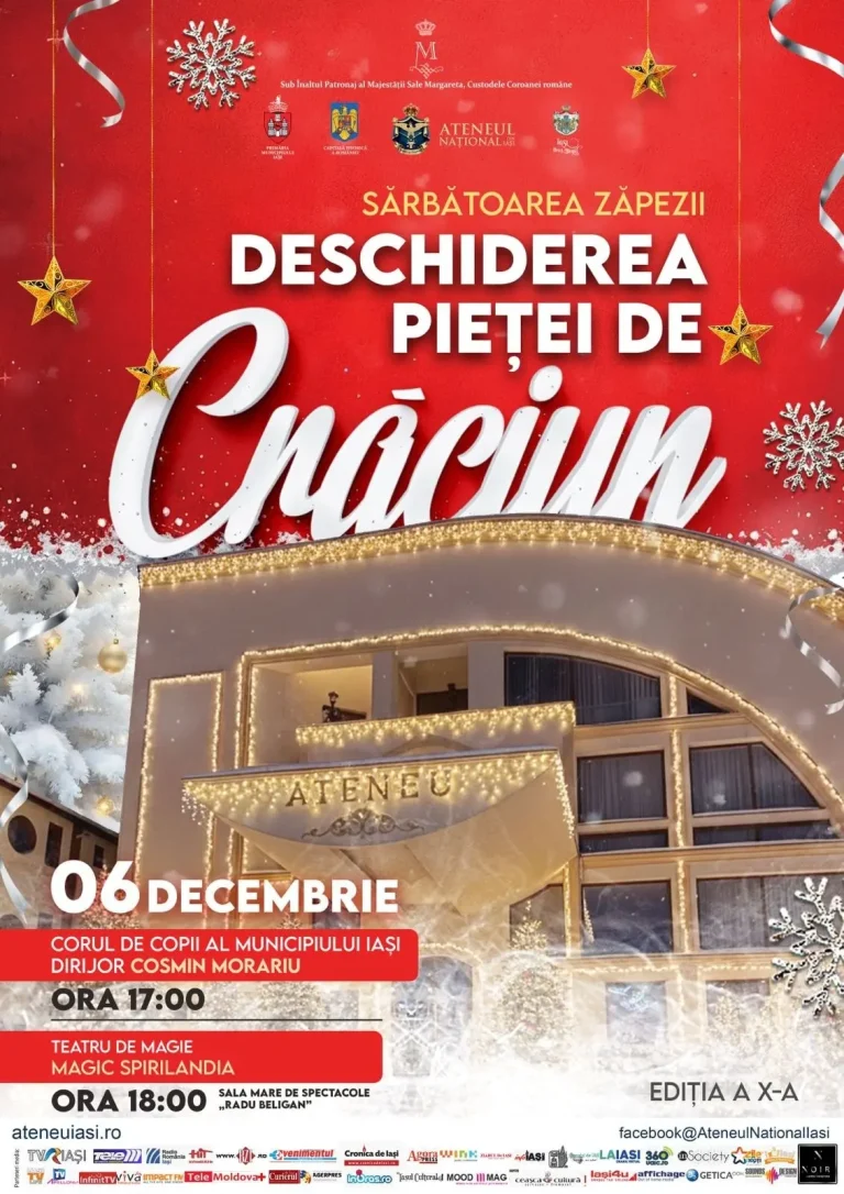 Ateneul Național din Iași inaugurează cea de-a X-a ediție a Pieței de Crăciun de Moș Nicolae