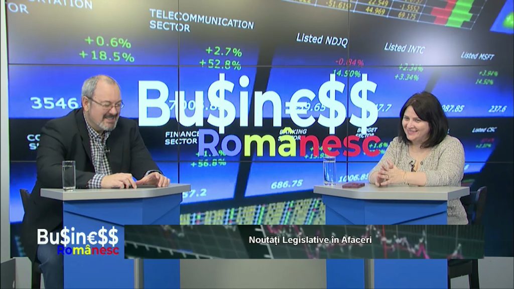 BUSINESS ROMÂNESC / Noutăți Legislative în Afaceri