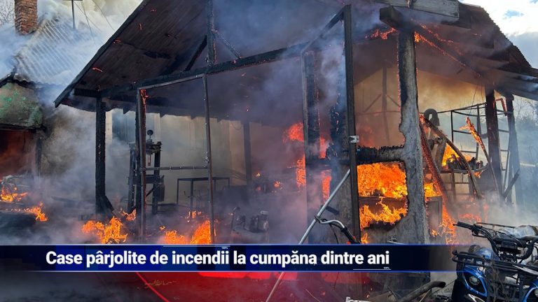Case pârjolite de incendii la cumpăna dintre ani