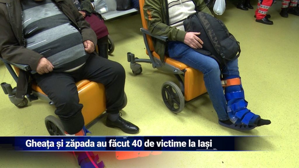 Gheaţa şi zăpada au făcut 40 de victime la Iaşi