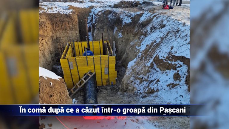 În comă după ce a căzut într-o groapă din Paşcani