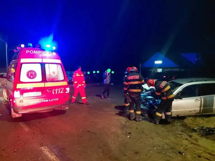 Accident la Drânceni, pe DN28: Intervenție a pompierilor din Huși