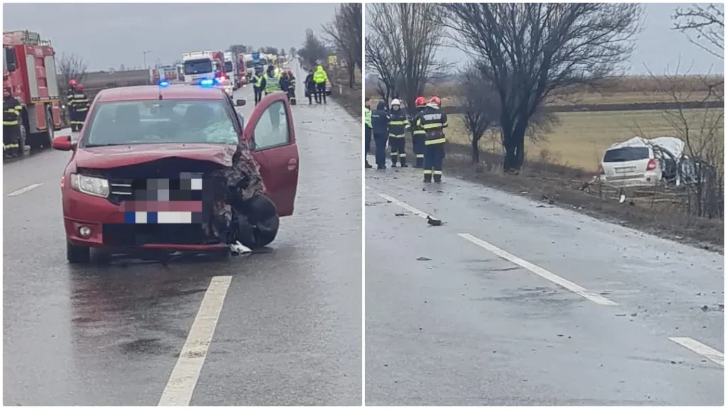 Accident pe E85: Adolescentă de 15 ani, găsită pe câmp după un impact violent la Săbăoani