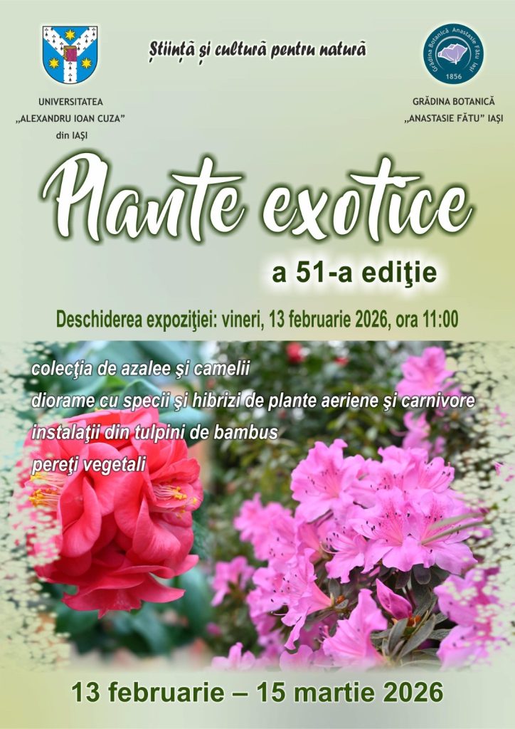 Expoziție de plante exotice la Grădina Botanică