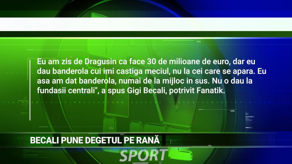 BECALI PUNE DEGETUL PE RANĂ