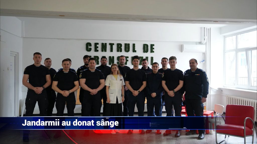 Jandarmii au donat sânge