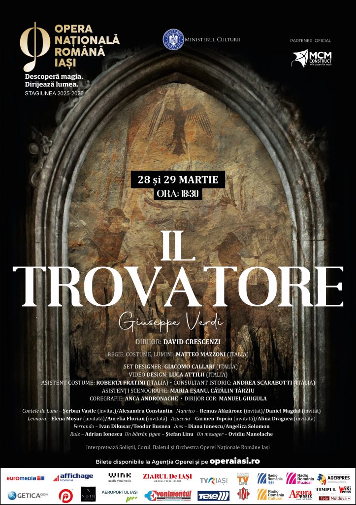 „Trubadurul”, de Verdi, la Opera Iași