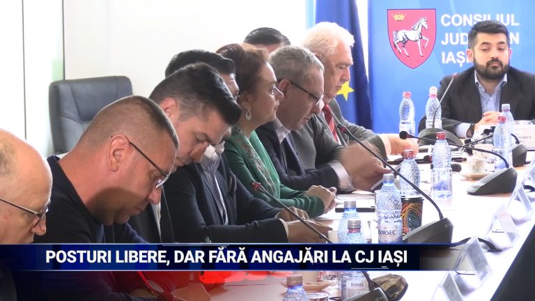 POSTURI LIBERE, DAR FĂRĂ ANGAJĂRI LA CJ IAȘI