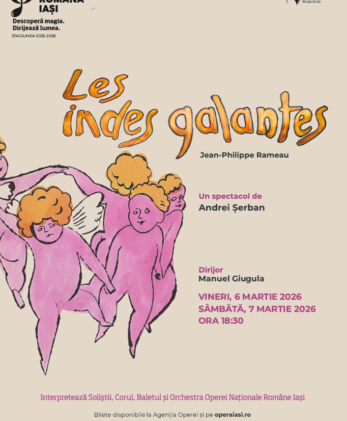 „Indiile galante”, în regia lui Andrei Șerban, la Opera Iași