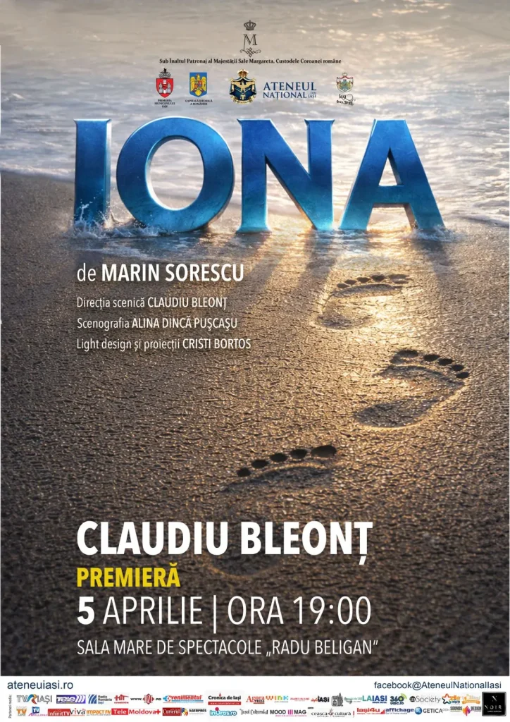 Premieră la Ateneul Național din Iași: Claudiu Bleonț urcă pe scenă în capodopera „IONA”