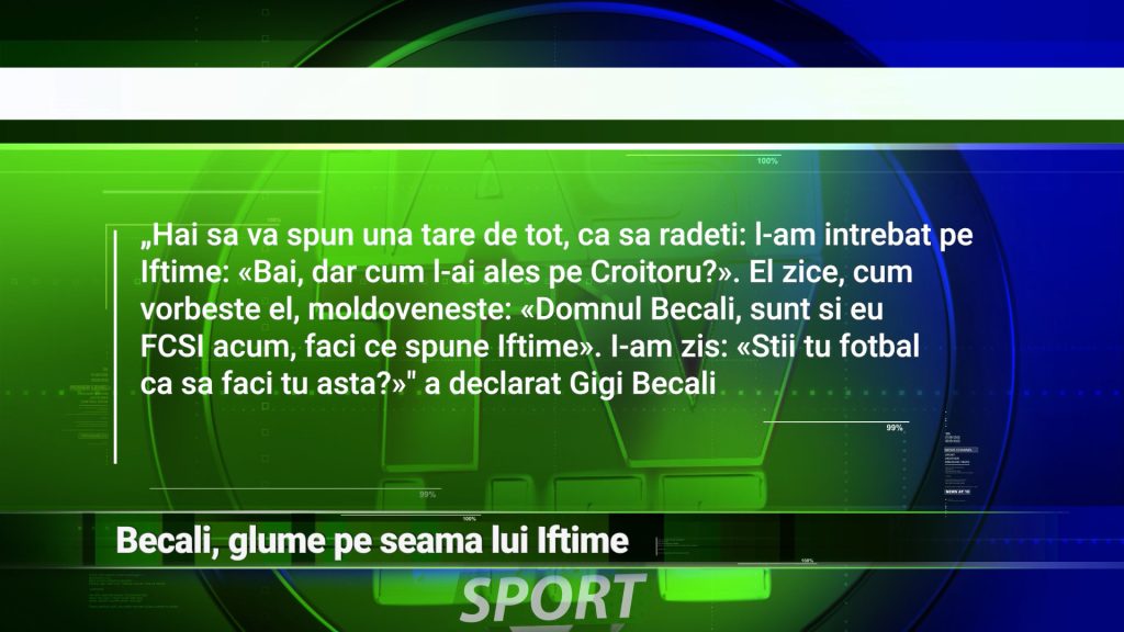 BECALI, GLUME PE SEAMA LUI IFTIME
