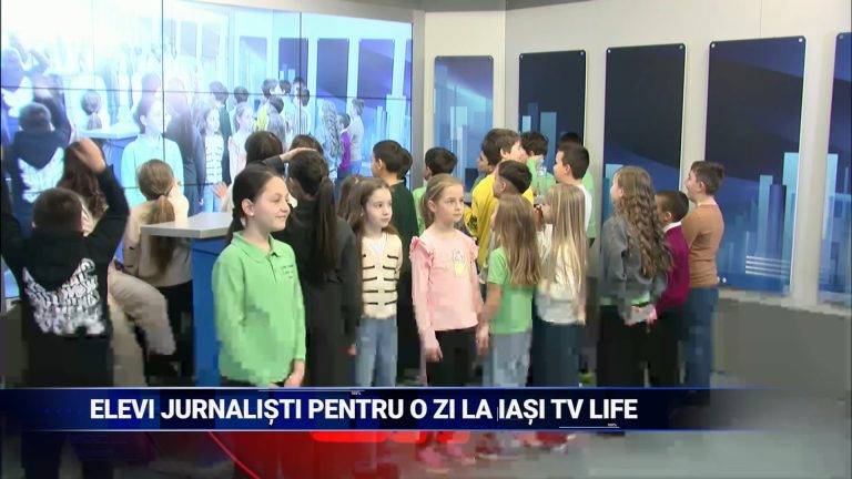 Elevi jurnalişti pentru o zi la Iaşi TV Life