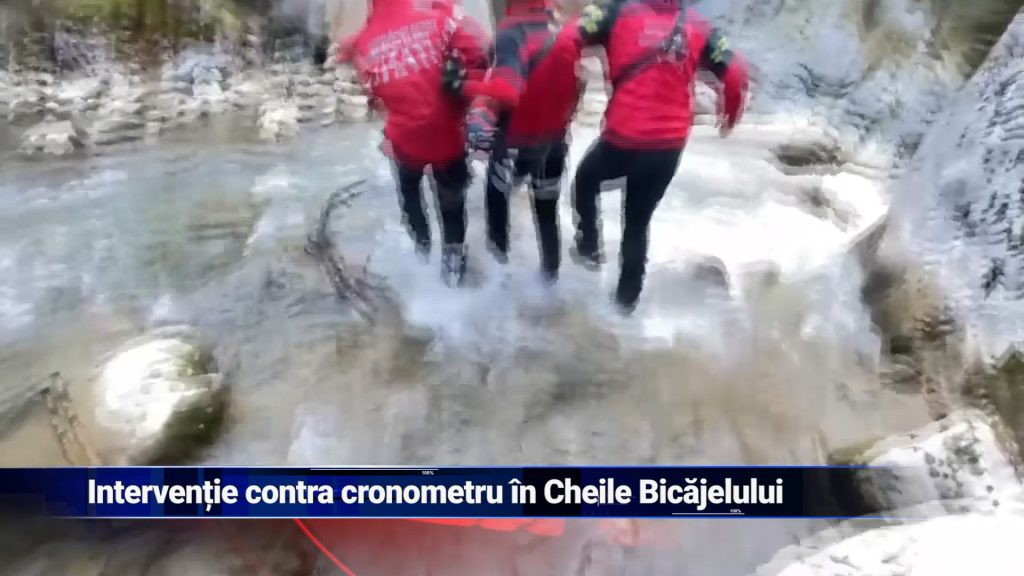 Intervenţie contra cronometru în Cheile Bicajelului