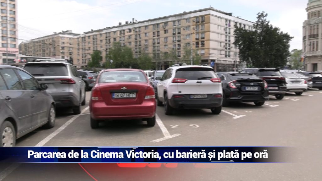 Parcarea de la Cinema Victoria, cu barieră şi plata pe oră